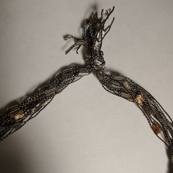 Hand Crocheted Ladder Ribbon Necklace! - Picture 4 of 10